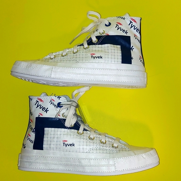 Converse Tyvek Limited Edition High Top Sneaker women's size 7 men's size 5 - Picture 7 of 13